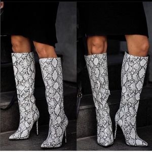 Vici snakeskin boots size 8